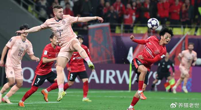 0-1，亚冠爆冷！中超第3主场输泰国球队，申花队0-2提前出局